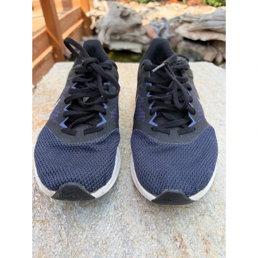 Nike Downshifter 11 Womens Running Shoes Black Purple CW3413-001 Size 8.5